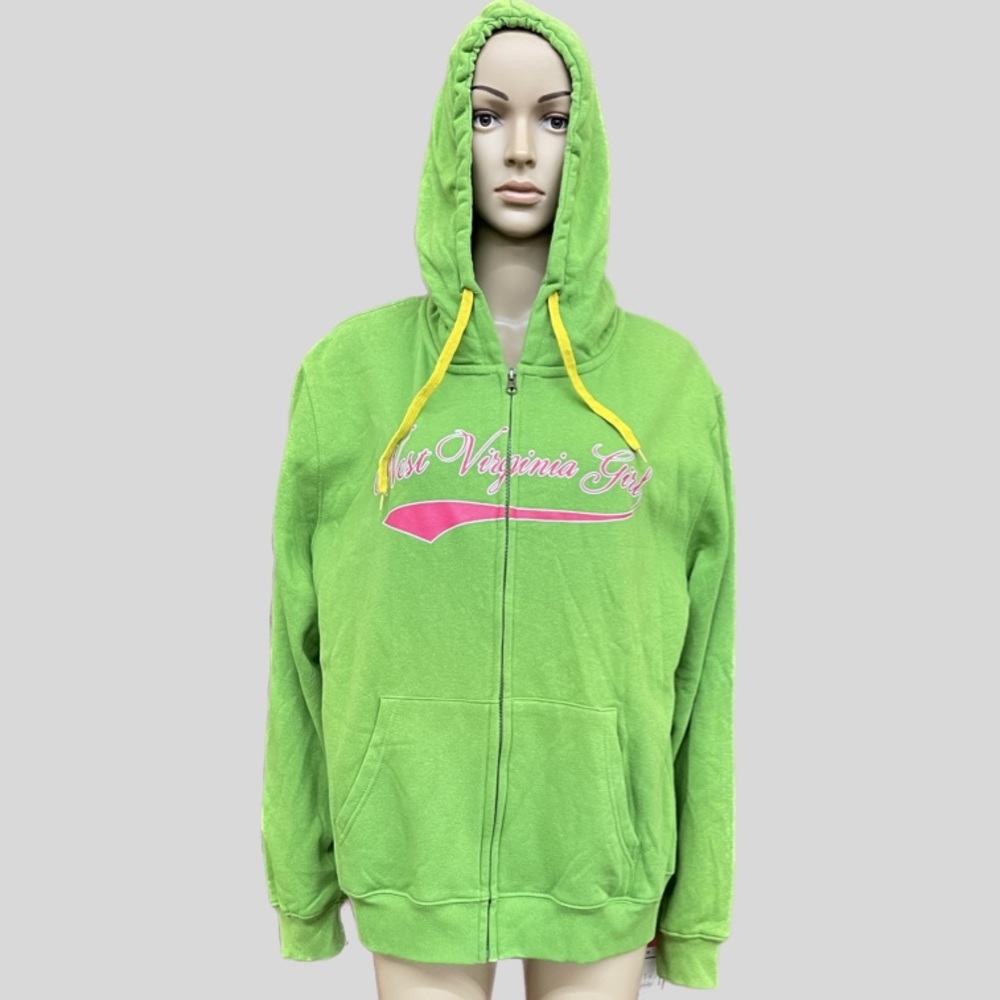 American Crown West Virginia Girl Full Zip Hoodie Size XXL